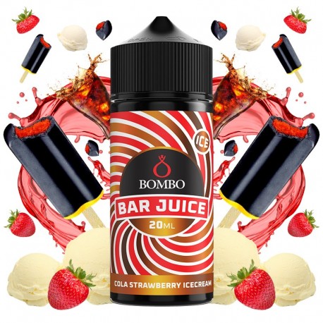 COLA STRAWBERRY ICE CREAM 20ML/120 (LONGFILL) - BOMBO BAR JUICE