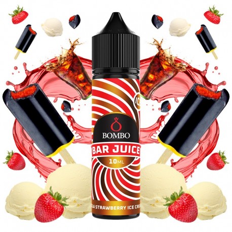 COLA STRAWBERRY ICE CREAM 10ML/60 (LONGFILL) - BOMBO BAR JUICE