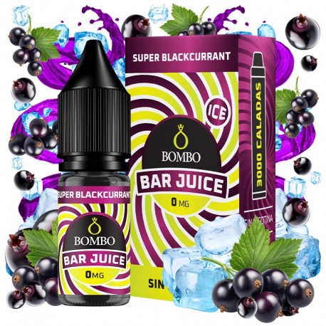 SUPER BLACKCURRANT 10ML 0MG - BOMBO BAR JUICE