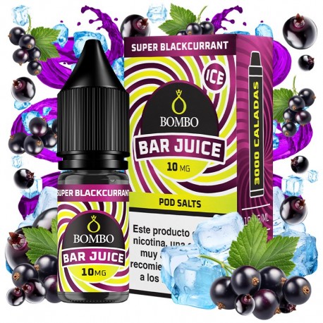 SUPER BLACKCURRANT 10ML 10MG - BOMBO BAR JUICE