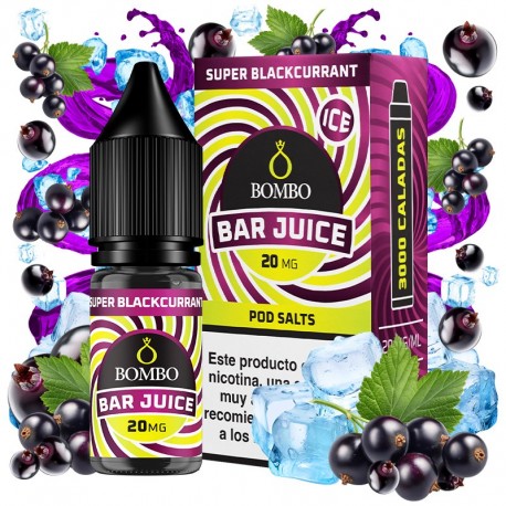 SUPER BLACKCURRANT 10ML 20MG - BOMBO BAR JUICE