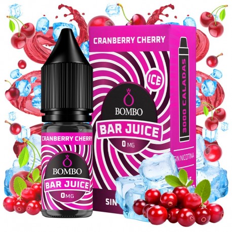 CRANBERRY CHERRY 10ML 0MG - BOMBO BAR JUICE