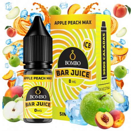 APPLE PEACH MAX 10ML 0MG - BOMBO BAR JUICE