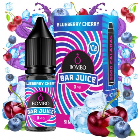 BLUEBERRY CHERRY 10ML 0MG - BOMBO BAR JUICE