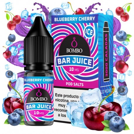 BLUEBERRY CHERRY 10ML 10MG - BOMBO BAR JUICE