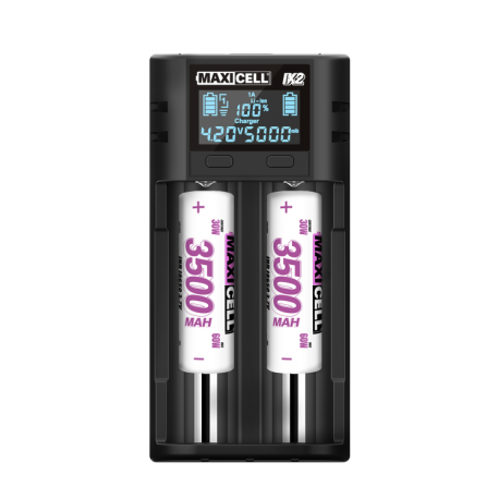 IX2 - CARGADOR RÁPIDO INTELIGENTE DE 2 RANURAS - MAXICELL