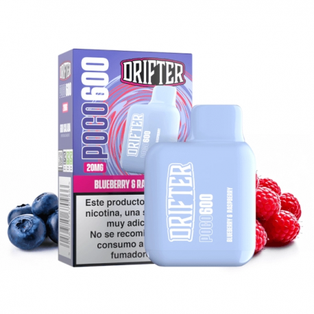 DRIFTER DISPOSABLE POCO 600 BLUEBERRY RASPBERRY 20MG 2ML