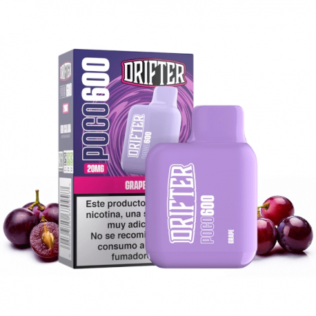 DRIFTER DISPOSABLE POCO 600 GRAPE 20MG 2ML