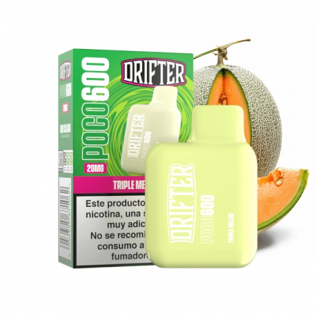 DRIFTER DISPOSABLE POCO 600 TRIPLE MELON 20MG 2ML
