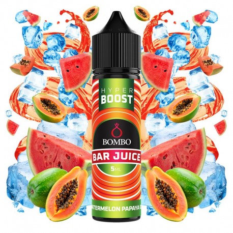 WATERMELON PAPAYA ICE 5ML/60 (LONGFILL) - BOMBO BAR JUICE HYPER BOOST