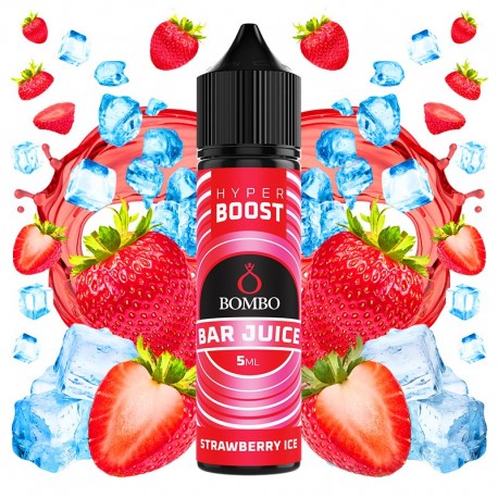 STRAWBERRY ICE 5ML/60 (LONGFILL) - BOMBO BAR JUICE HYPER BOOST
