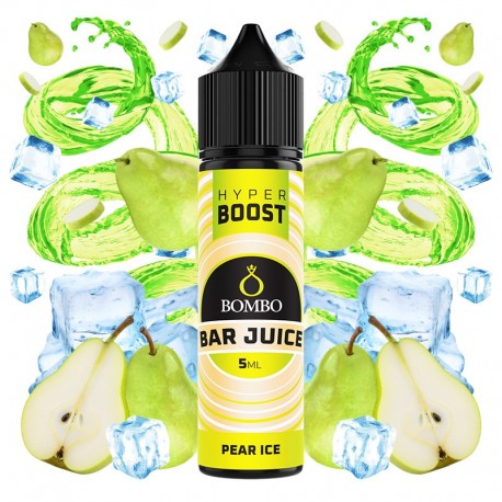 PEAR ICE 5ML/60 (LONGFILL) - BOMBO BAR JUICE HYPER BOOST