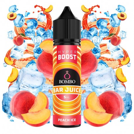 PEACH ICE 5ML/60 (LONGFILL) - BOMBO BAR JUICE HYPER BOOST