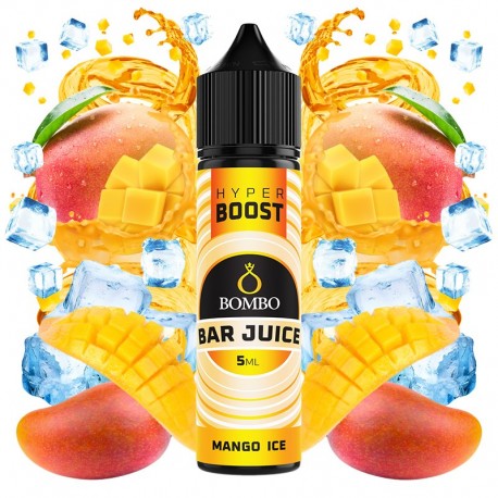 MANGO ICE 5ML/60 (LONGFILL) - BOMBO BAR JUICE HYPER BOOST