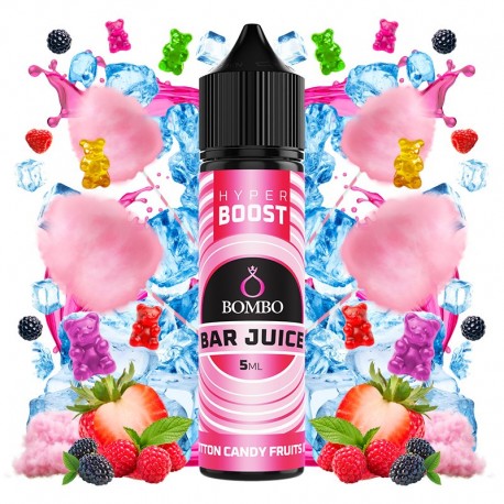 COTTON CANDY FRUITS 5ML/60 (LONGFILL) - BOMBO BAR JUICE HYPER BOOST