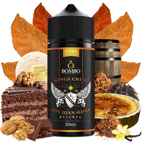 DON JUAN SUPRA RESERVE 20ML/120 LONGFILL - KINGS CREST CORE EDITION & BOMBO CORE EDITION