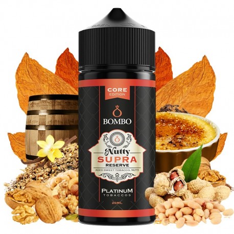 NUTTY SUPRA RESERVE 20ML/120 LONGFILL - PLATINUM TABACCOS BY BOMBO CORE EDITION