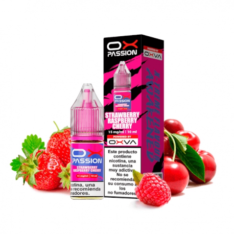 OX PASSION STRAWBERRY RASPBERRY 20MG 10ML SALTS - OXVA
