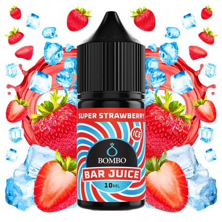 SUPER STRAWBERRY ICE 10ML/30 LONGFILL - BOMBO BAR JUICE