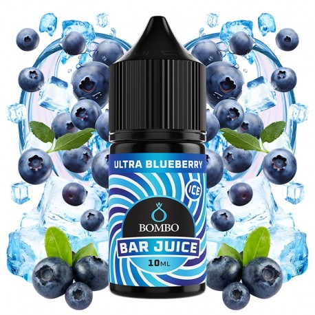 ULTRA BLUEBERRY ICE 10ML/30 LONGFILL - BOMBO BAR JUICE