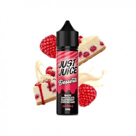 WHITE CHOCOLATE RASPBERRY CHEESECAKE 12ML/60 LONGFILL JUST JUICE DESSERTS