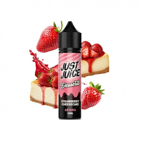 STRAWBERRY CHEESECAKE 12ML/60 LONGFILL JUST JUICE DESSERTS