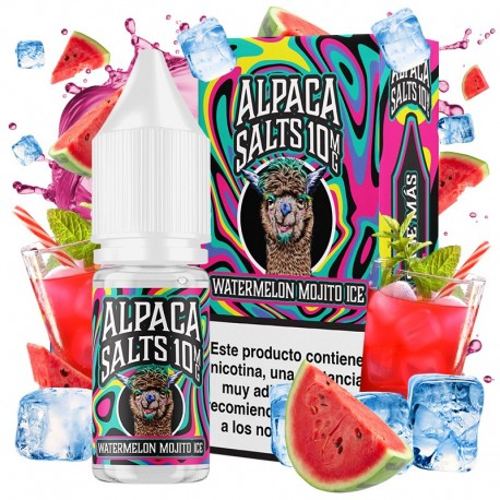 WATERMELON MOJITO ICE 10ML 10MG - ALPACA SALTS