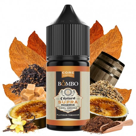 CUSTARD SUPRA RESERVE 10ML/30 LONGFILL - PLATINUM TABACCOS BY BOMBO CORE EDITION