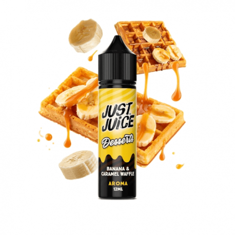 BANANA CARAMEL WAFFLE 12ML/60 LONGFILL JUST JUICE DESSERTS