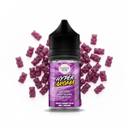 DINNER LADY HYPER GRAPE GUMMY BEAR LONGFILL 3ML/30ML