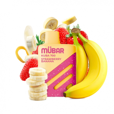 MUBAR KUBA 700 20MG STRAWBERRY BANANA