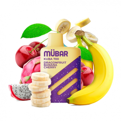 MUBAR KUBA 700 20MG DRAGONFRUIT BANANA CHERRY