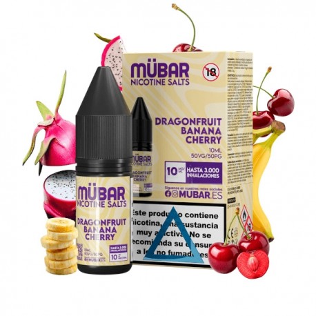 MUBAR SALTS 10MG DRAGONFRUIT BANANA CHERRY 10ML