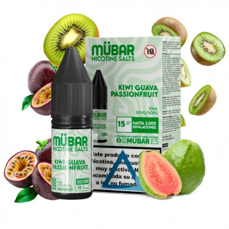 MUBAR SALTS 15MG KIWI GUAVA PASSIONFRUIT 10ML