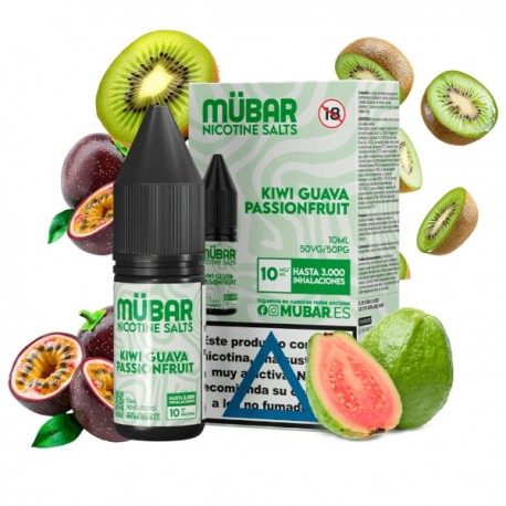 MUBAR SALTS 10MG KIWI GUAVA PASSIONFRUIT 10ML