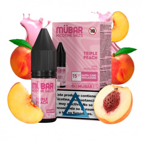 MUBAR SALTS 15MG TRIPLE PEACH 10ML