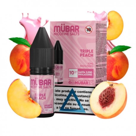 MUBAR SALTS 10MG TRIPLE PEACH 10ML