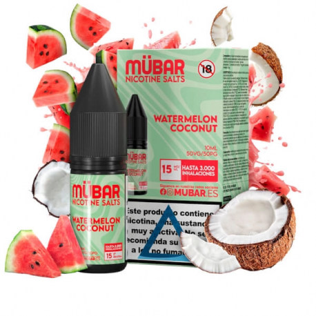 MUBAR SALTS 15MG WATWEMELON COCONUT 10ML