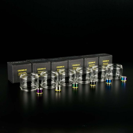 UWELL CROWN 5ml + EXTENSION GLASS TUBE - BLACK