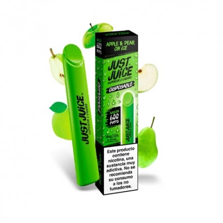 APPLE & PEAR ON ICE 20MG - JUST JUICE DESECHABLE