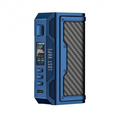 THELEMA QUEST 200W MOD SIERRA BLUE CARBON FIBER - LOST VAPE