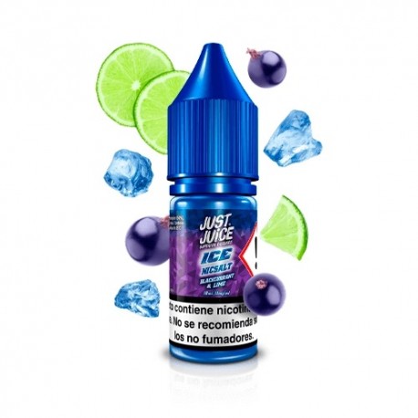 BLACKCURRANT LIME 10ML 20MG - JUST JUICE ICE NIC SALT