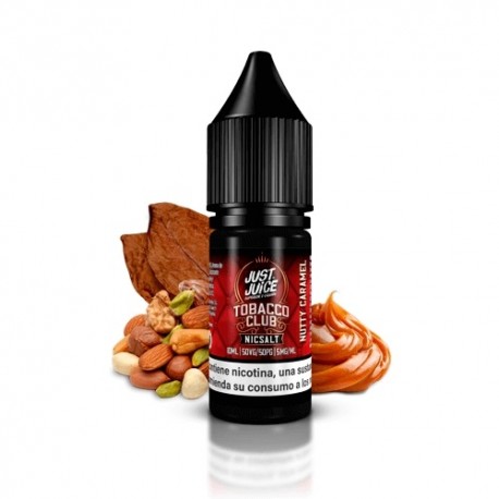 NUTTY CARAMEL 10ML 20MG - JUST JUICE TOBACCO CLUB SALTS